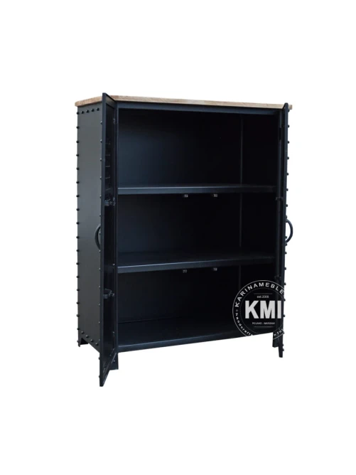 meble loftowe metalowa komoda Usine czarna
