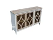 meble loftowe drewniana przeszklona komoda HAMPTON ISLAND vintage