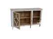 meble prowansalskie drewniana przeszklona komoda HAMPTON ISLAND vintage