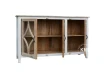 meble indyjskie do salonu drewniana przeszklona komoda HAMPTON ISLAND vintage