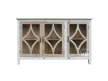 meble loftowe drewniana przeszklona komoda HAMPTON ISLAND vintage