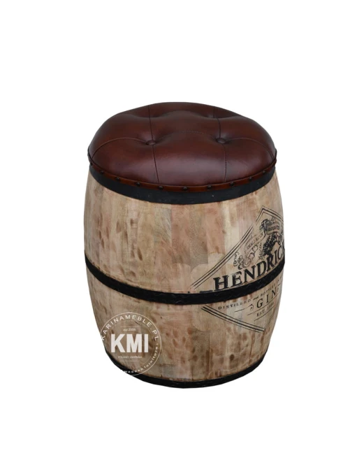 meble indyjskie beczka do siedzenia za schowkiem HENDRICK'S