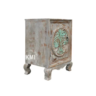 Komplet 2 Szafek Nocnych Tree Mango Drzewo Życia | Meble Indyjskie Boho