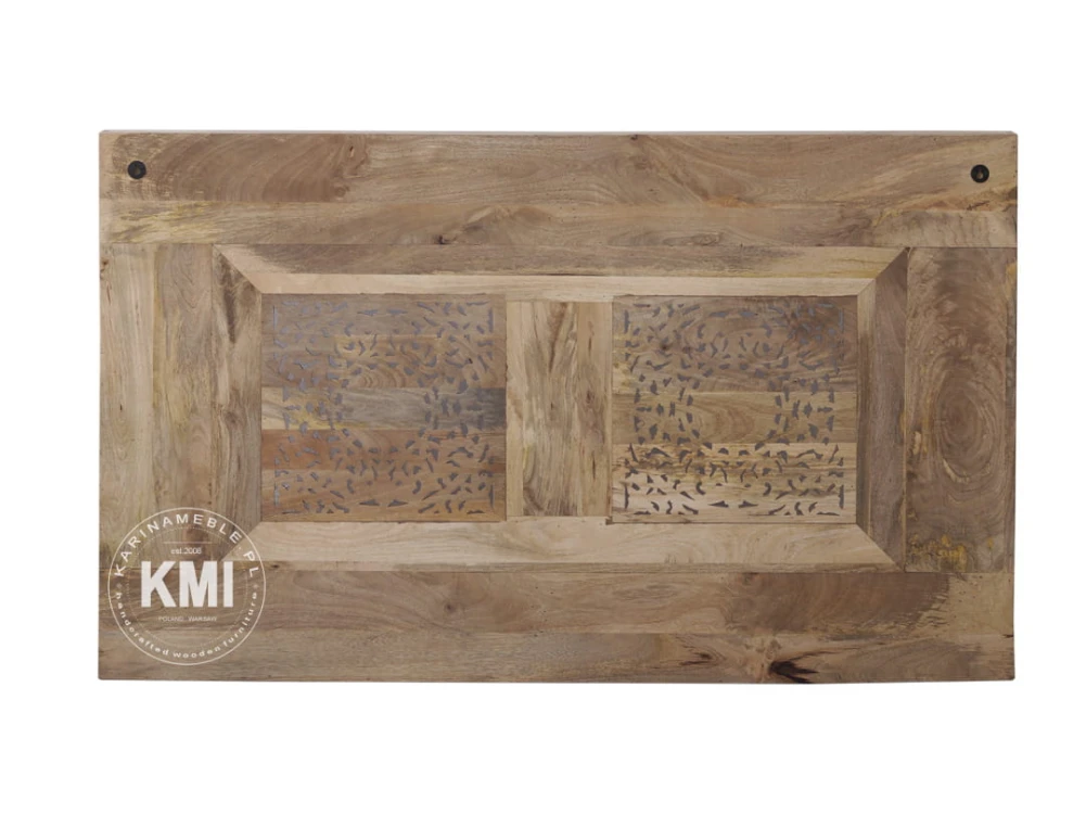 meble drewniane panel indyjski rzeźbiony naturalny