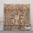 drewniany panel orientalny w stylu boho 105x105 naturalny