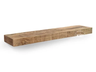 loftowa półka z postarzanego drewna mango 90 cm