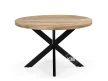 meble loftowe okrągły stół 105cm w stylu loft naturale drewno mango