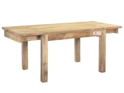 Rozkładany Stół z Drewna Mango | Mebel Loftowy 120-190x90 cm