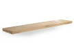 Prosta półka loftowa z litego drewna mango 120 cm – styl industrialny, minimalistyczny design, idealna do salonu, kuchni i biura