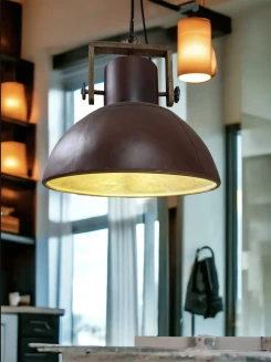 Industrialna lampa metalowa – postarzana lampa loftowa