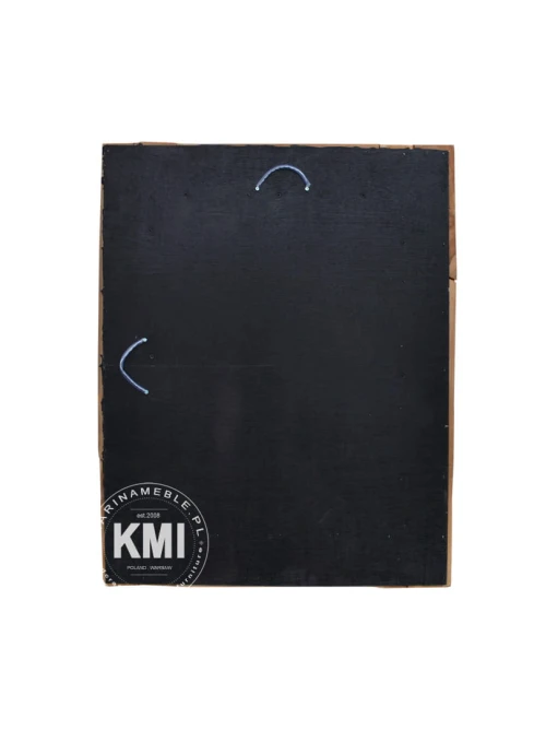 meble loftowe lustro w ramie z korzeni tekowych 90x70