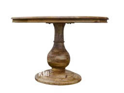 Meble indyjskie – okrągły stół Amber lakierowany 150 cm