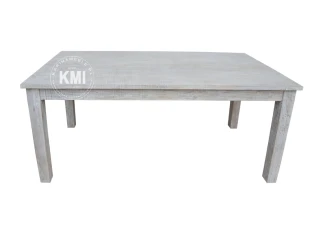 Stół Drewniany HAMPTON ISLAND | Bielone Meble w Stylu Rustykalnym 180x90