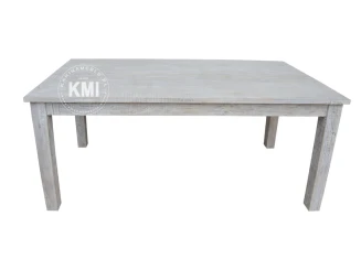 Stół Drewniany HAMPTON ISLAND | Bielone Meble w Stylu Rustykalnym 180x90