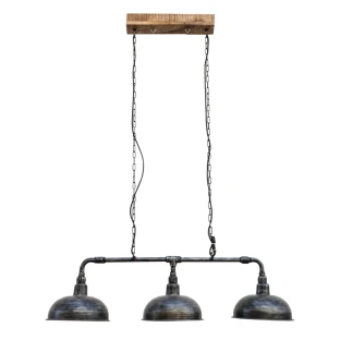 potrójna lampa nad stół loftowa metalowa