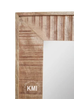 meble drewniane lustro Roma postarzane drewno mango 75x150