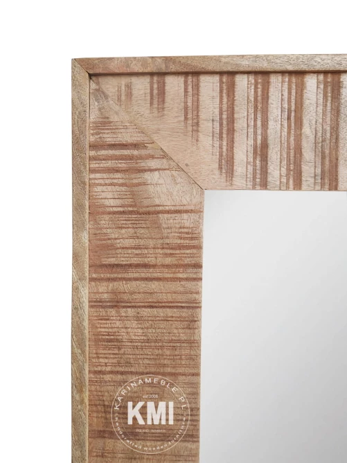 meble drewniane lustro Roma postarzane drewno mango 75x150