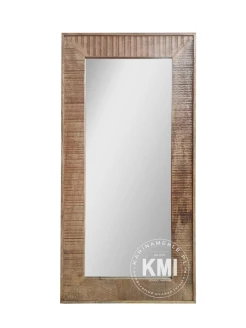 meble industrialne lustro Roma postarzane drewno mango 75x150