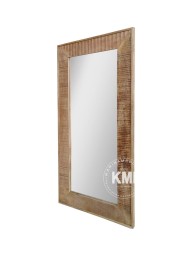 Meble Loftowe | lustro z postarzanego drewna mango w stylu industrialne