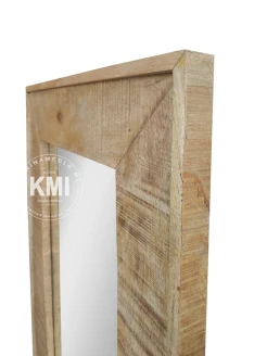 meble rustykalne lustro loftowe Roma postarzane drewno mango 60x120