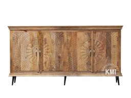 duża komoda indyjska boho drewniana rzeźbiona naturalna
