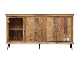 duża komoda indyjska boho drewniana rzeźbiona naturalna