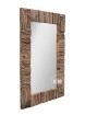 meble industrialne lustro w ramie ze starego drewna Driftwood 100x70