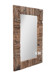 lustro w ramie ze starego drewna Driftwood 100x70