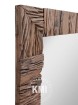 meble indyjskie lustro w ramie ze starego drewna Driftwood 100x70