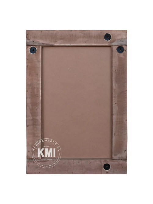 meble rustykalne lustro w ramie ze starego drewna Driftwood 100x70