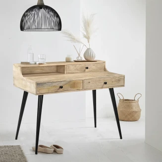 biurko sekretarzyk 115 cm | meble indyjskie z drewna mango