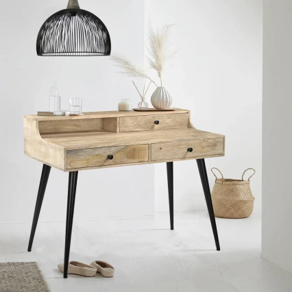 biurko sekretarzyk 115 cm | meble indyjskie z drewna mango