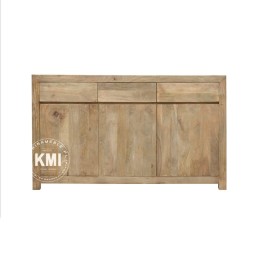 Nowoczesna Komoda Mango Drewniana Prosta 150 cm | Meble Indyjskie 