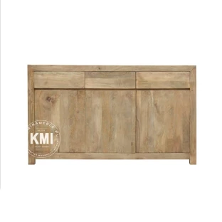 Nowoczesna Komoda Mango Drewniana Prosta 150 cm | Meble Indyjskie 