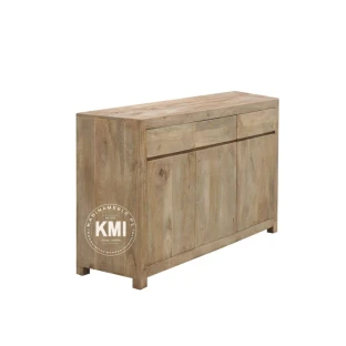 Nowoczesna Komoda Mango Drewniana Prosta 150 cm | Meble Indyjskie 