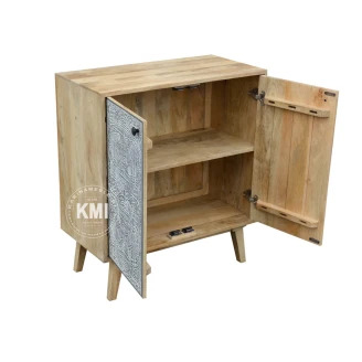 meble boho ręcznie rzeźbiona komoda LUMI