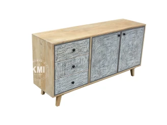 meble drewniane komoda Lumi styl boho