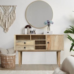 Konsola Drewniana BohoWood 119 cm | Meble Boho do Przedpokoju