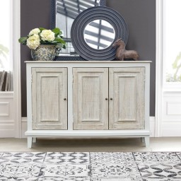 Drewniana Komoda Konsola Hampton 130 cm | Płytka 28 cm z Mango