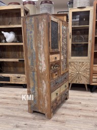 Wysoka Komoda z Drewna z Recyklingu Gypsy 150 cm | Meble Kolonialne