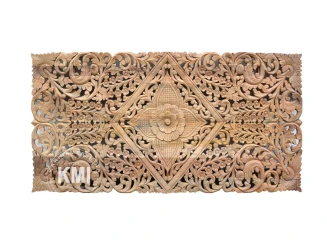Zagłówek Boho | Ręcznie Rzeźbiony Panel z Drewna Mango | 180 cm