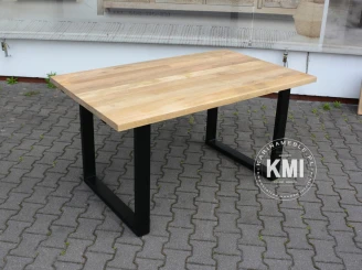 stół loftowy drewniany widok z boku