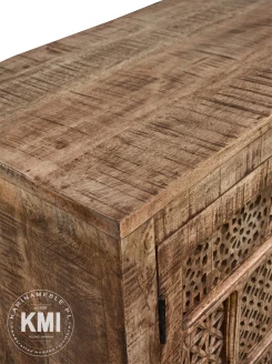 meble orientalne z drewna mango - rzeźbiona komoda Shanti