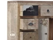 meble z Indii| komoda z szafką i szufladkami postarzane vintage