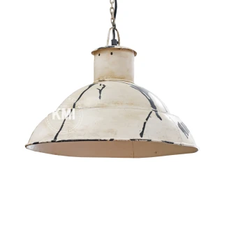 lampa loftowa biała postarzana