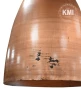 metalowa loftowa lampa nad wyspę - postarzane detale