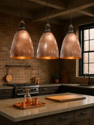 Lampa loftowa metalowa Copper – styl industrialny