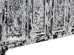 Biała Komoda Rzeźbiona z Drewna Mango Secret Garden 182 cm