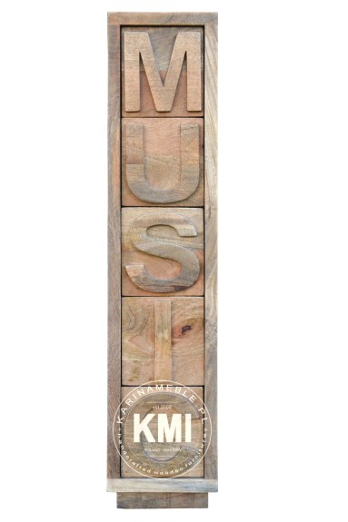 meble mango | szafka na CD Music natural