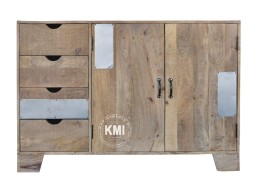 loftowa komoda drewniana 130 cm Raw Wood EAC41